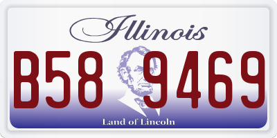 IL license plate B589469