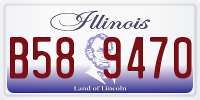 IL license plate B589470