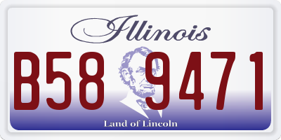 IL license plate B589471
