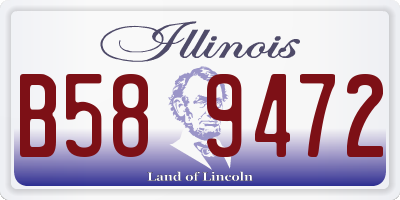 IL license plate B589472