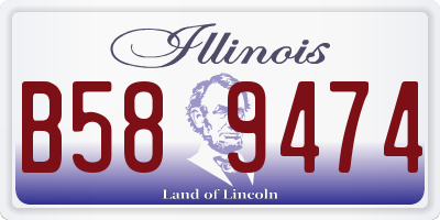 IL license plate B589474
