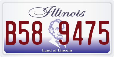 IL license plate B589475