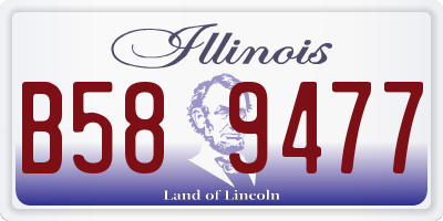 IL license plate B589477