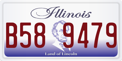IL license plate B589479