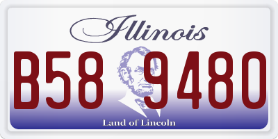 IL license plate B589480