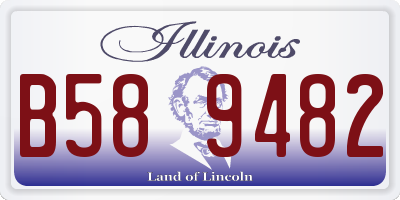 IL license plate B589482