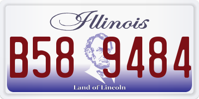 IL license plate B589484