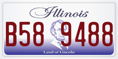 IL license plate B589488