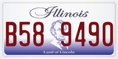 IL license plate B589490