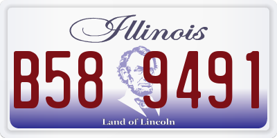 IL license plate B589491