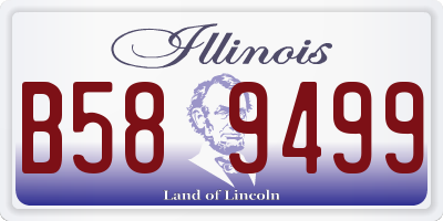 IL license plate B589499