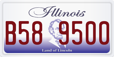 IL license plate B589500