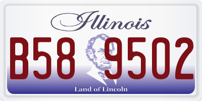 IL license plate B589502