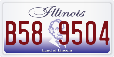 IL license plate B589504