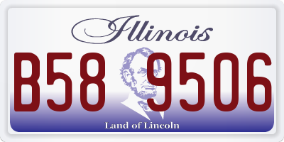 IL license plate B589506