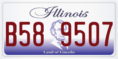 IL license plate B589507