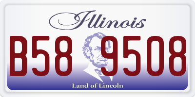 IL license plate B589508