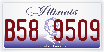 IL license plate B589509