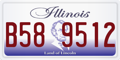 IL license plate B589512