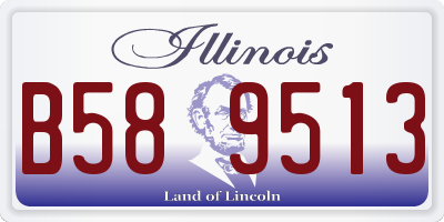 IL license plate B589513