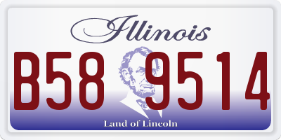 IL license plate B589514
