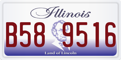 IL license plate B589516