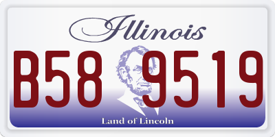 IL license plate B589519