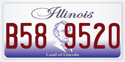 IL license plate B589520