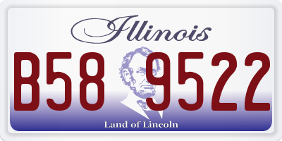 IL license plate B589522