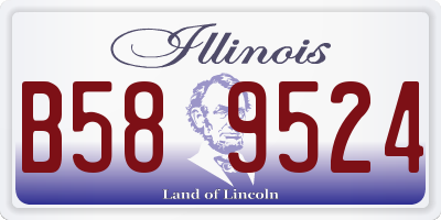 IL license plate B589524