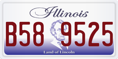 IL license plate B589525