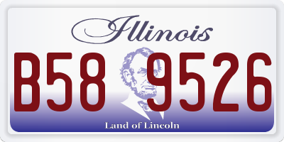 IL license plate B589526