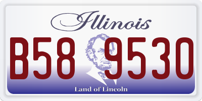 IL license plate B589530