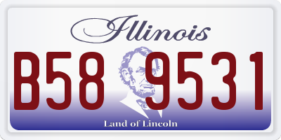 IL license plate B589531