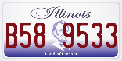 IL license plate B589533