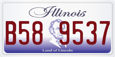 IL license plate B589537