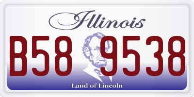 IL license plate B589538