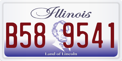 IL license plate B589541