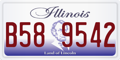 IL license plate B589542