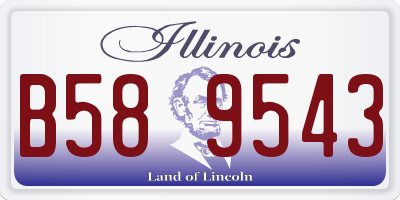 IL license plate B589543