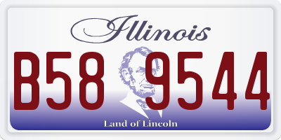 IL license plate B589544