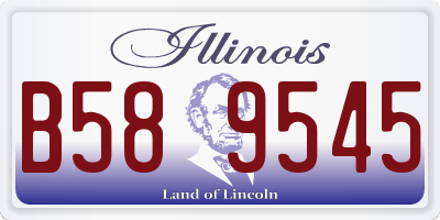 IL license plate B589545