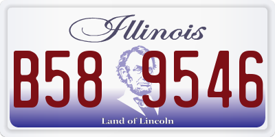 IL license plate B589546