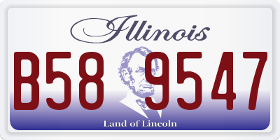 IL license plate B589547