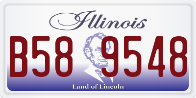 IL license plate B589548