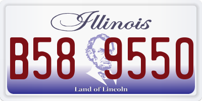 IL license plate B589550