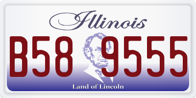 IL license plate B589555