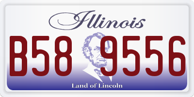 IL license plate B589556