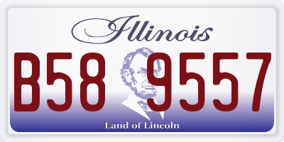 IL license plate B589557