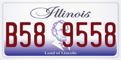 IL license plate B589558